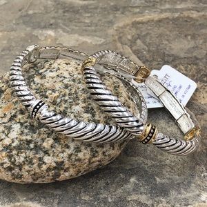 🍀CLOSEOUT🍀 Cable Twist Simple Stretch Bracelet